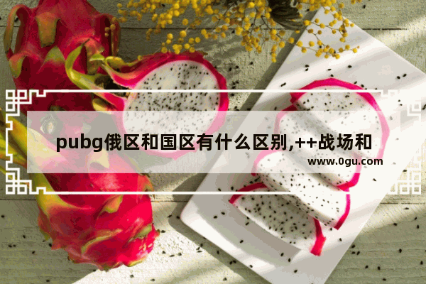 pubg俄区和国区有什么区别,++战场和平精英什么不同