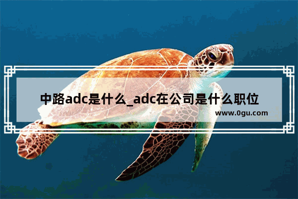 中路adc是什么_adc在公司是什么职位