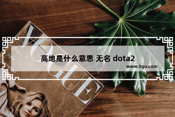 高地是什么意思 无名 dota2