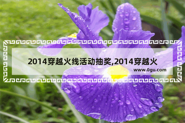 2014穿越火线活动抽奖,2014穿越火线活动抽奖