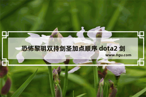 恐怖黎明双持剑圣加点顺序 dota2 剑圣 加点