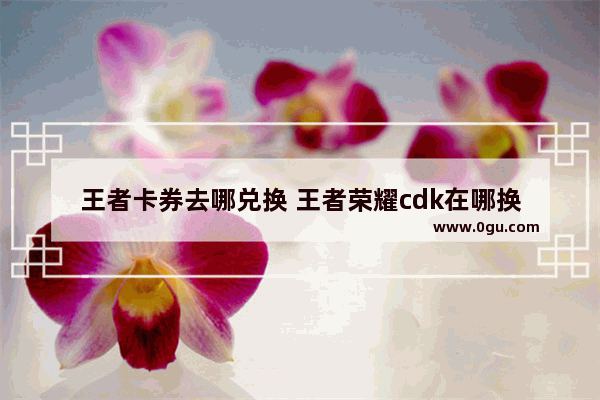 王者卡券去哪兑换 王者荣耀cdk在哪换