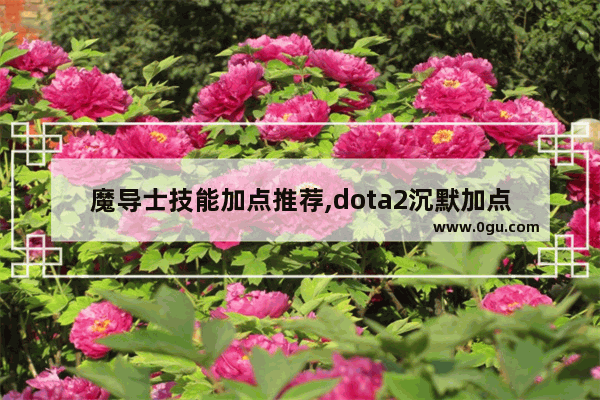 魔导士技能加点推荐,dota2沉默加点