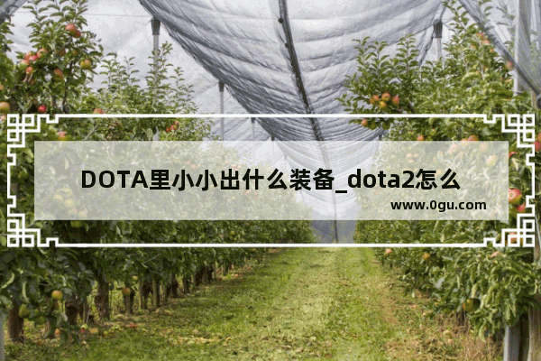 DOTA里小小出什么装备_dota2怎么看自己打的什么局