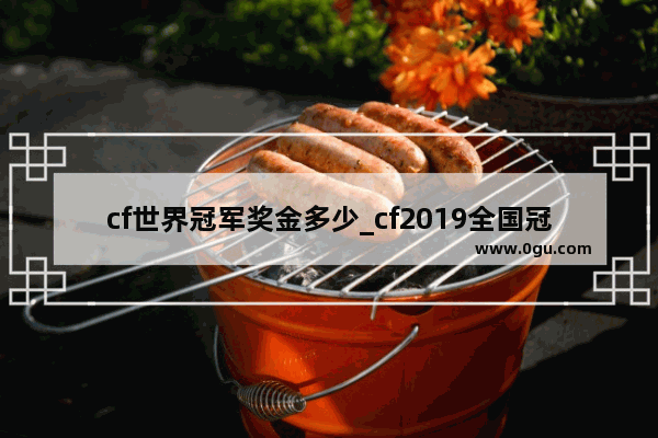 cf世界冠军奖金多少_cf2019全国冠军