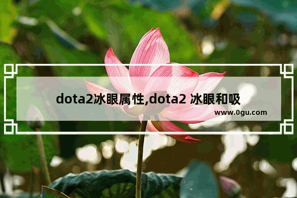 dota2冰眼属性,dota2 冰眼和吸血