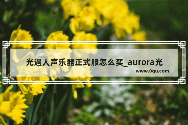 光遇人声乐器正式服怎么买_aurora光遇乐器什么时候出