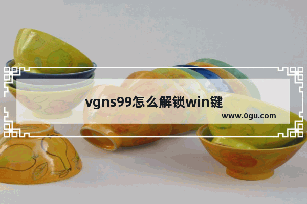 vgns99怎么解锁win键