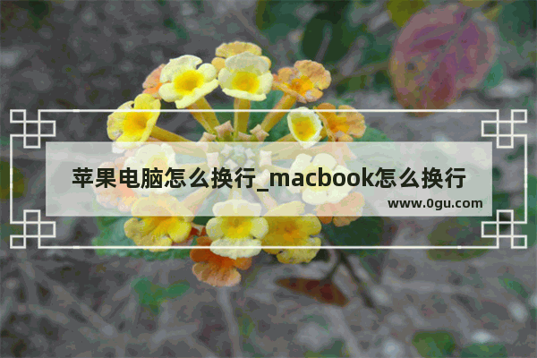 苹果电脑怎么换行_macbook怎么换行输入