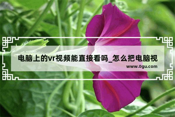 电脑上的vr视频能直接看吗_怎么把电脑视频当vr看