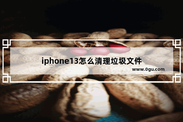 iphone13怎么清理垃圾文件