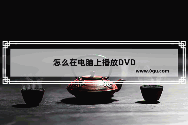 怎么在电脑上播放DVD