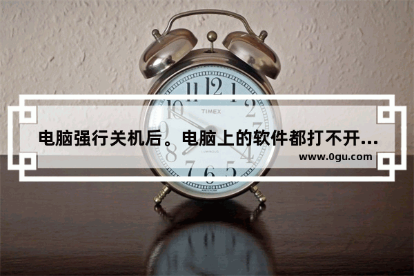 电脑强行关机后。电脑上的软件都打不开了。怎么弄回来？在线等答案