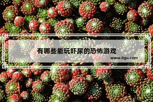 有哪些能玩吓尿的恐怖游戏