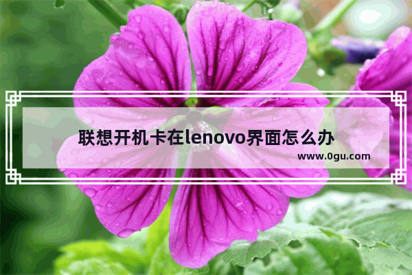 联想开机卡在lenovo界面怎么办