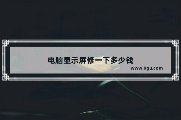 电脑显示屏修一下多少钱