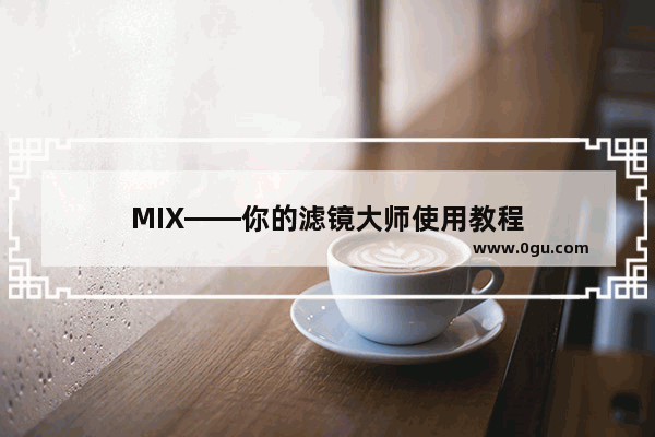 MIX——你的滤镜大师使用教程