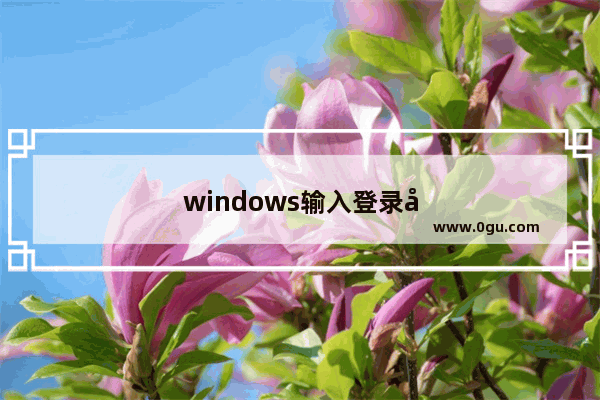 windows输入登录密码后黑屏