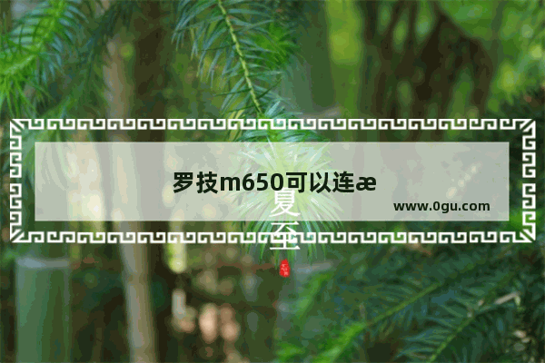 罗技m650可以连接不同设备吗