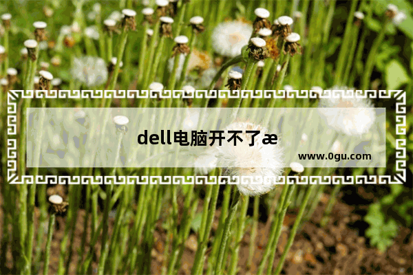 dell电脑开不了机黑屏怎么办