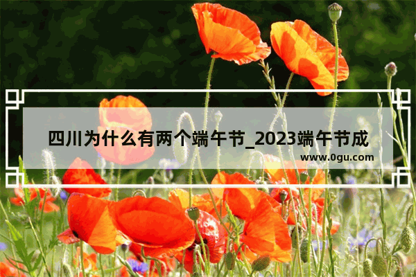 四川为什么有两个端午节_2023端午节成都限行吗