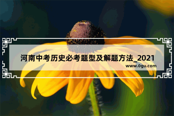 河南中考历史必考题型及解题方法_2021陕西历史中考必考的知识点