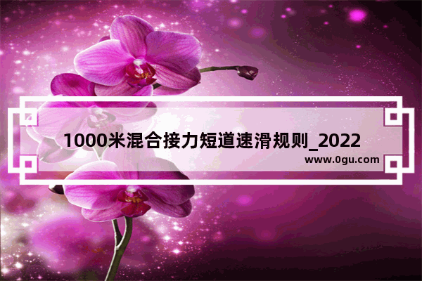 1000米混合接力短道速滑规则_2022短道速滑2000米混合接力的顺序