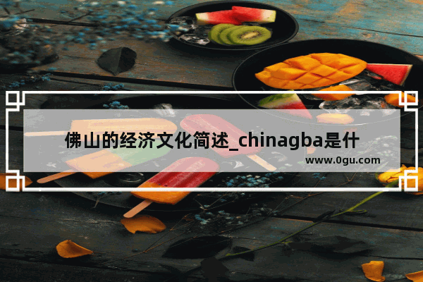 佛山的经济文化简述_chinagba是什么的缩写