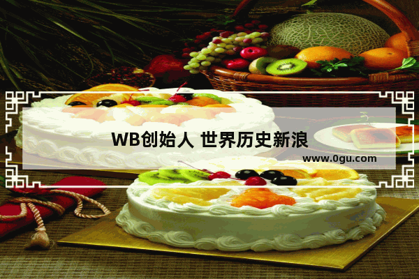 WB创始人 世界历史新浪