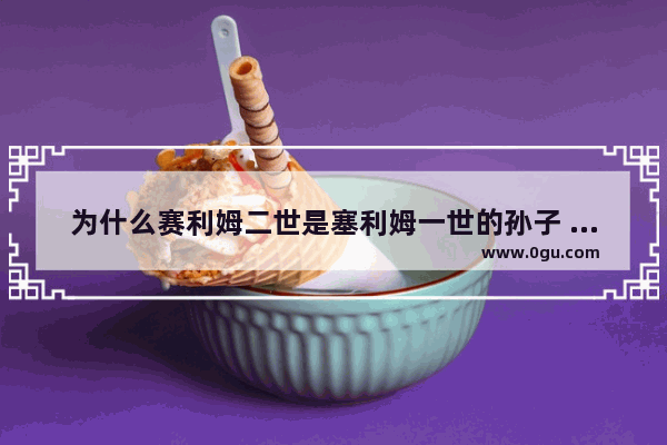 为什么赛利姆二世是塞利姆一世的孙子 而不是儿子？儿子却叫苏莱曼一世 世界历史之苏莱曼