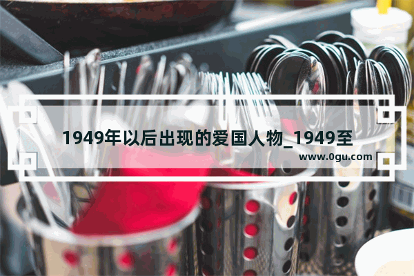 1949年以后出现的爱国人物_1949至1978年有重大贡献的人物