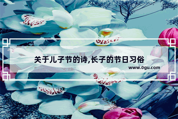 关于儿子节的诗,长子的节日习俗