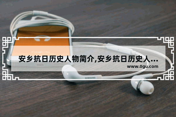 安乡抗日历史人物简介,安乡抗日历史人物简介