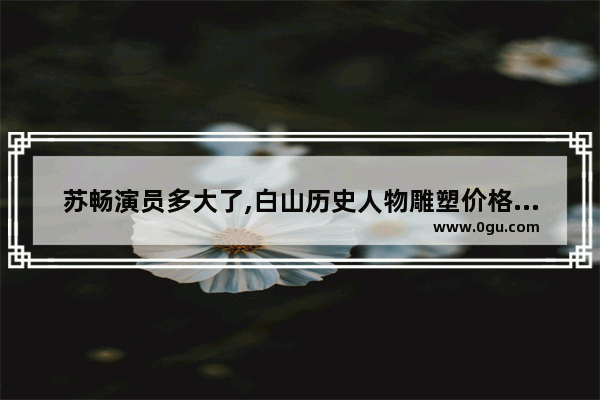 苏畅演员多大了,白山历史人物雕塑价格多少