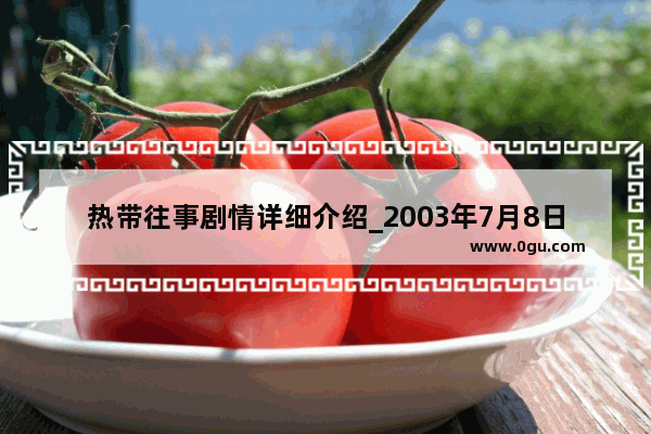 热带往事剧情详细介绍_2003年7月8日星光大道的评委有哪些人