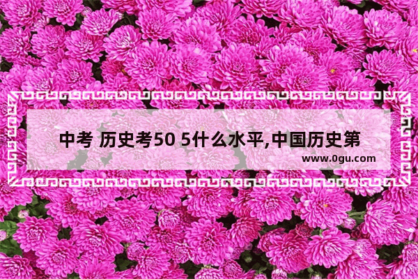 中考 历史考50 5什么水平,中国历史第55集是什么