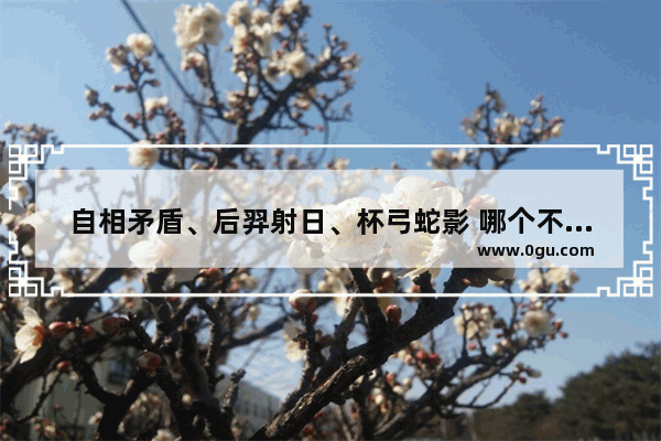 自相矛盾、后羿射日、杯弓蛇影 哪个不是寓言故事,历史文学的寓言故事