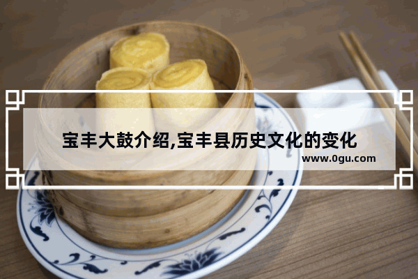 宝丰大鼓介绍,宝丰县历史文化的变化