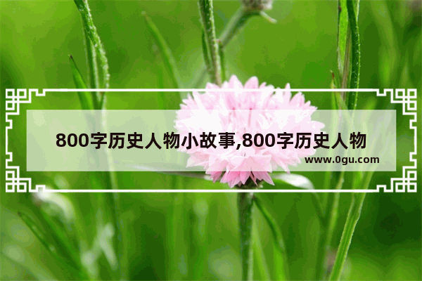 800字历史人物小故事,800字历史人物小故事