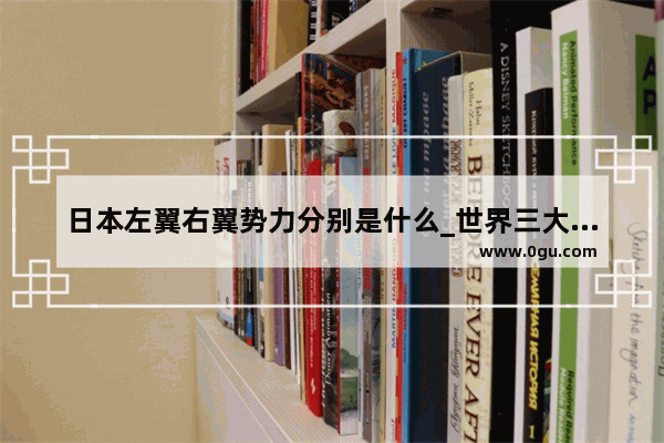 日本左翼右翼势力分别是什么_世界三大主流意识