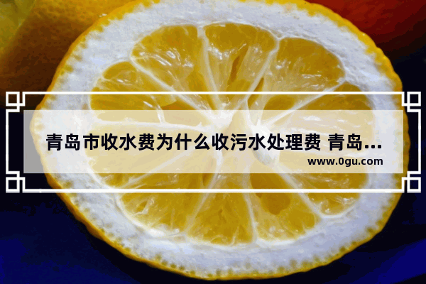 青岛市收水费为什么收污水处理费 青岛污水处理历史文化