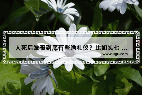 人死后发丧到底有些啥礼仪？比如头七 拦社等 指南方习俗哦