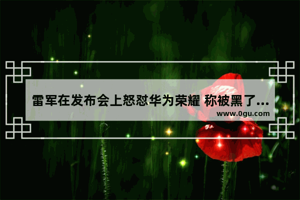 雷军在发布会上怒怼华为荣耀 称被黑了五年 华为是从哪件事上开始挑衅的？你有什么看法