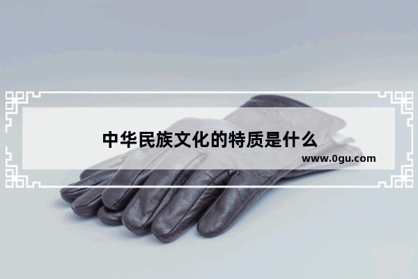 中华民族文化的特质是什么