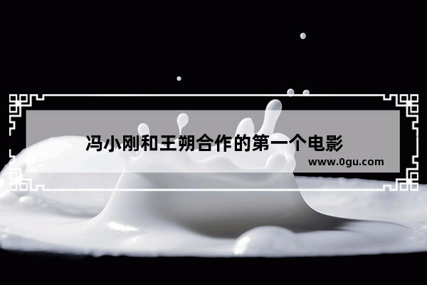 冯小刚和王朔合作的第一个电影