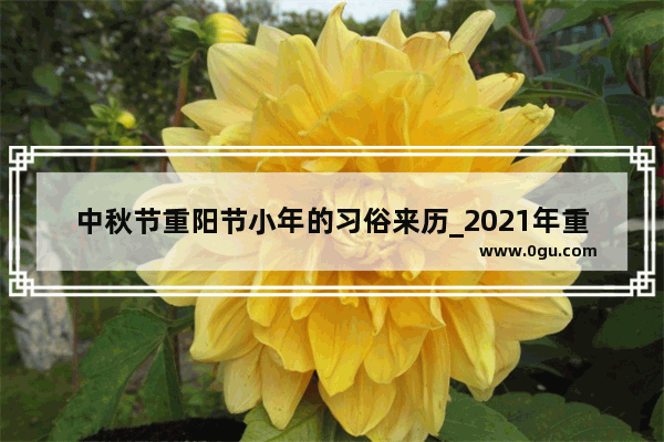 中秋节重阳节小年的习俗来历_2021年重阳节成都60岁老人免费景点