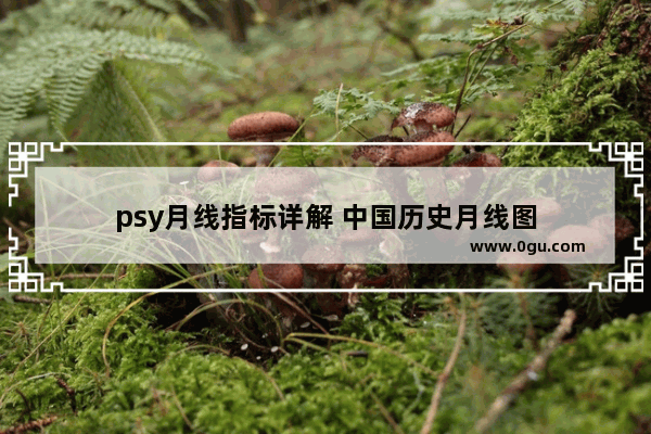 psy月线指标详解 中国历史月线图