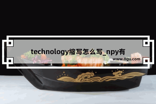 technology缩写怎么写_npy有几种意思