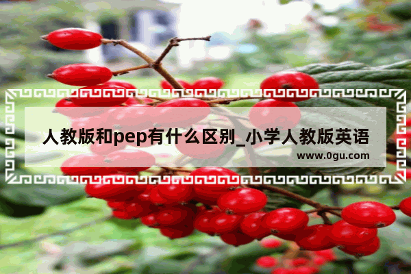 人教版和pep有什么区别_小学人教版英语人教版和pep版是一样的