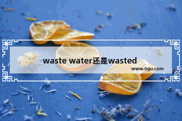 waste water还是wasted water,英语浪费